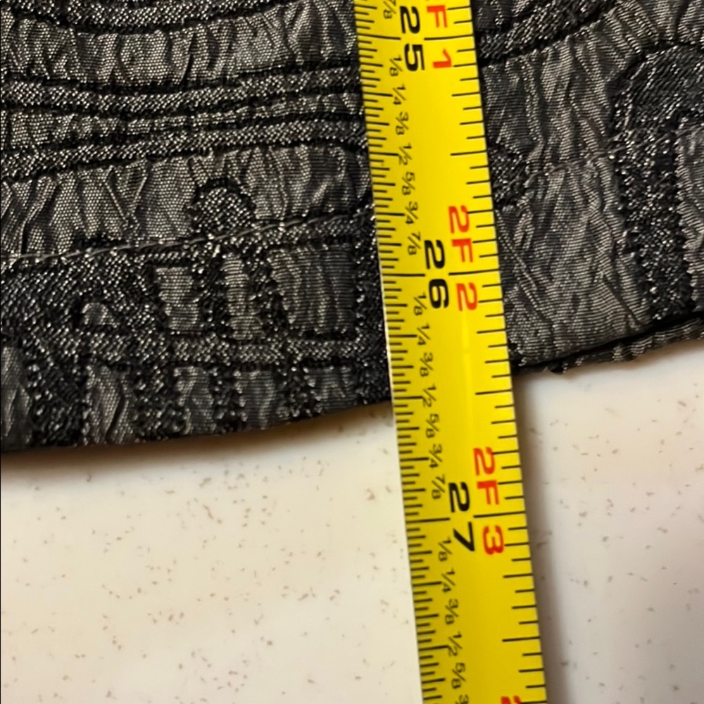 Gray Patterned Button-Up Shirt - image 5